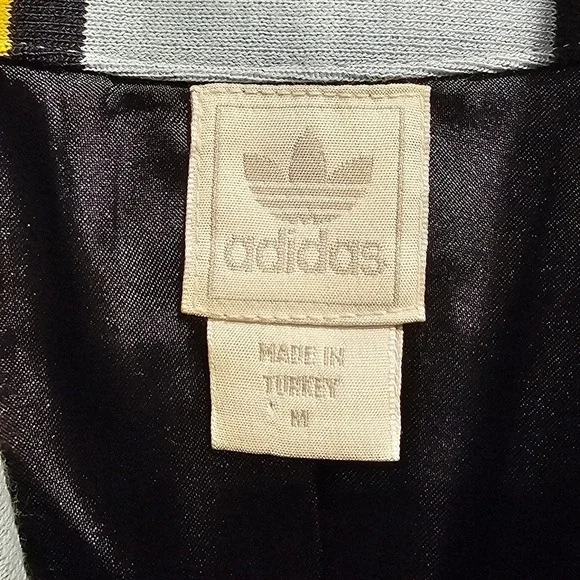 Adidas Originals Mens M 2005 Striped Wool Blend Blazer Jacket Blue Yellow 739195 - Picture 5 of 12